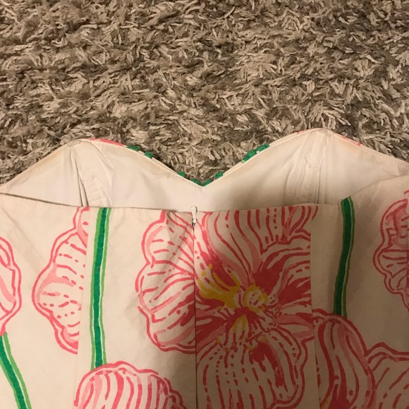 Lilly Pulitzer White Pink Flower Dress - Picture 5 of 6